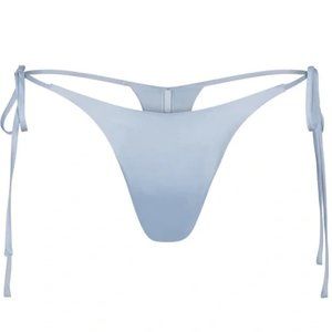 NWT SKIMS Bridal Silk Tie Side Thong - Small